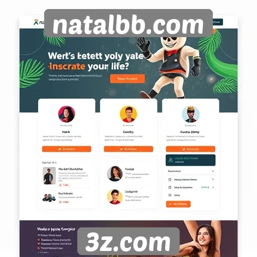 Interface do usuário do site natalbb.com